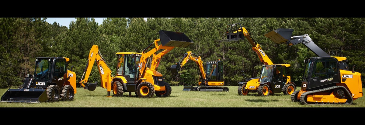 JCB equipment line up